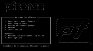 PFSense Boot Screen