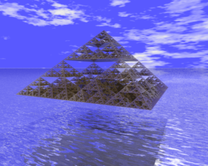 8 level pyramid render