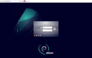 Debian Login Display Manger
