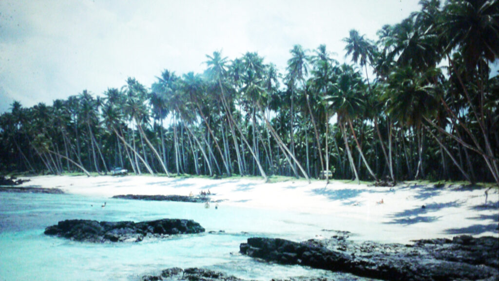 Lefaga in Western Samoa circa 1987, where the movie "Return to Paradise" was filmed (Gary Cooper 1953)